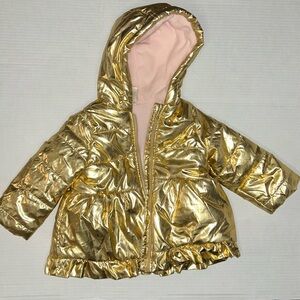 First impressions Gold Ballerina Coat